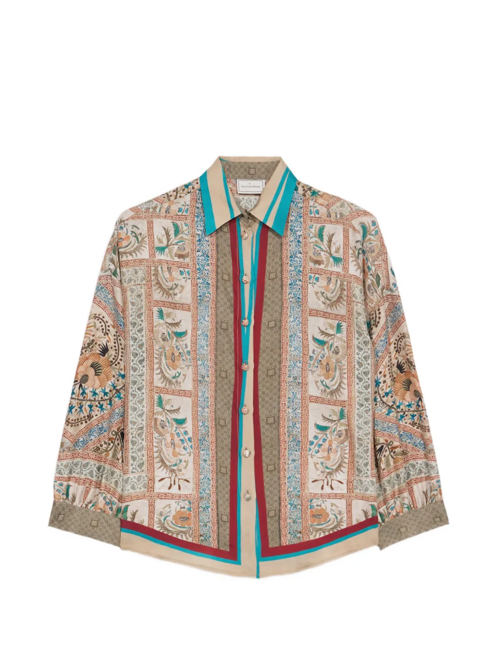 Pierre-Louis Mascia Camicia in seta - Toni neutri