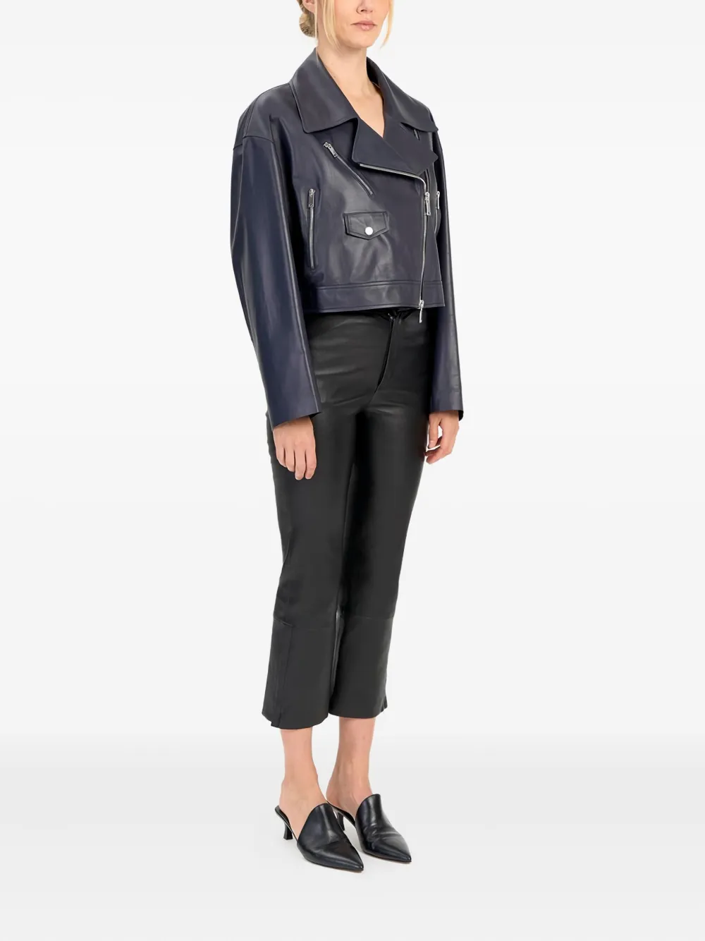  Desa 1972 Leather Jacket - Blue 