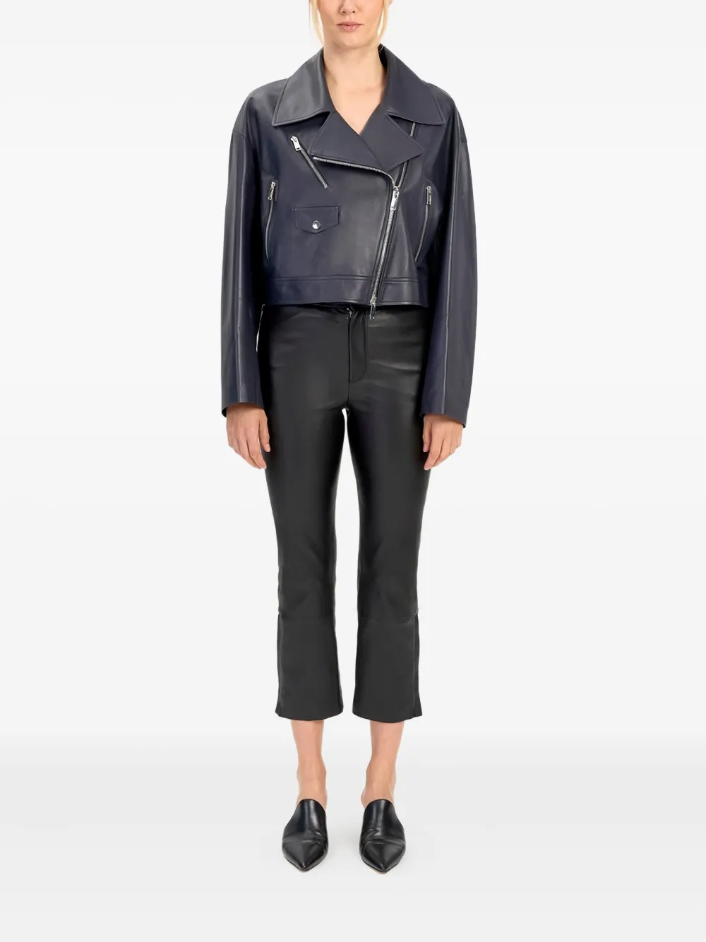  Desa 1972 Leather Jacket - Blue 