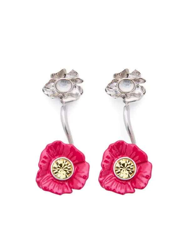 ピアス Marni 'Flower Pop' earrings Enameled metal and stones Flower Pop drop earrings | Marni