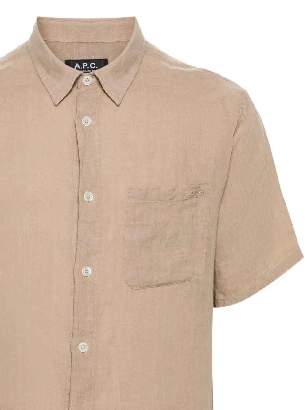 A.P.C. Linnen overhemd - Beige