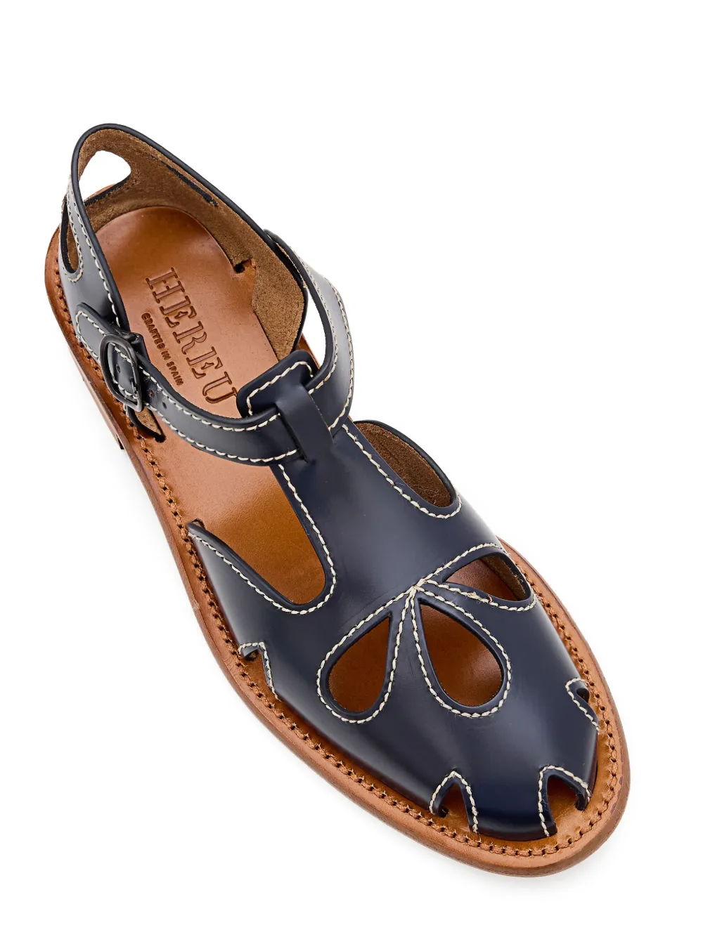 Hereu buckled flat shoes Blue