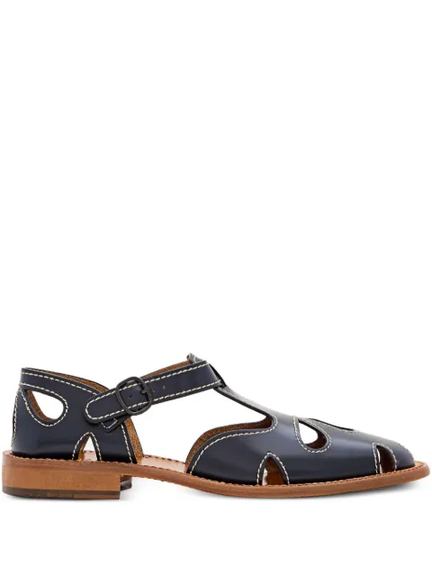 Hereu buckled flat shoes