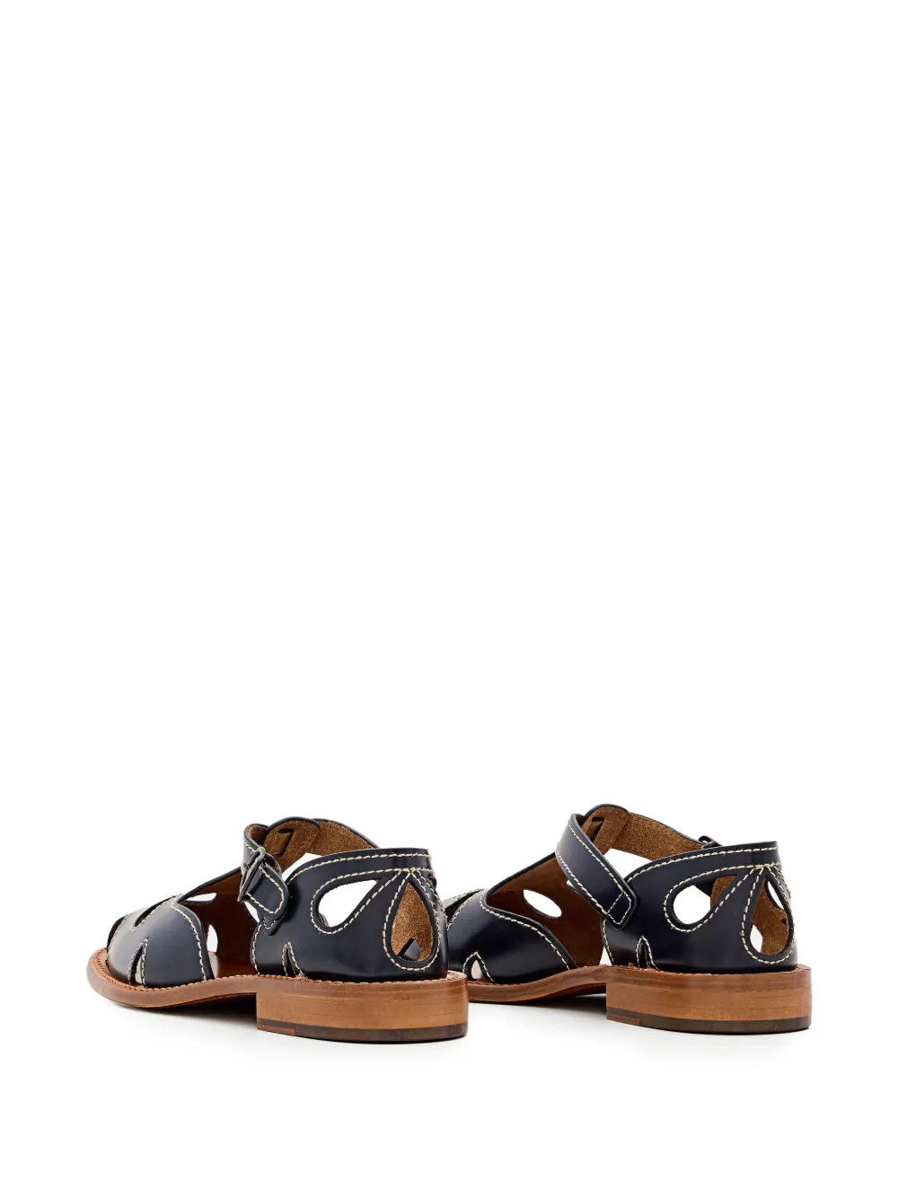 Hereu buckled flat shoes Blue