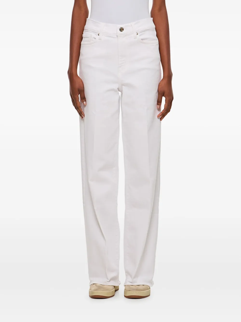 FRAME Slim-fit jeans Wit