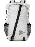 and Wander logo-print backpack - White
