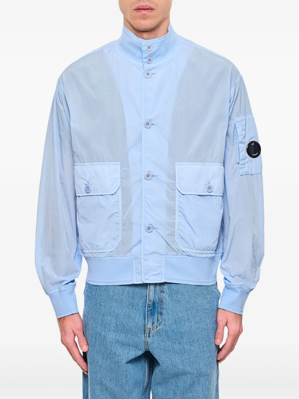 C.P. Company lightweight zip-up bomber jacket | Blue | Image 1