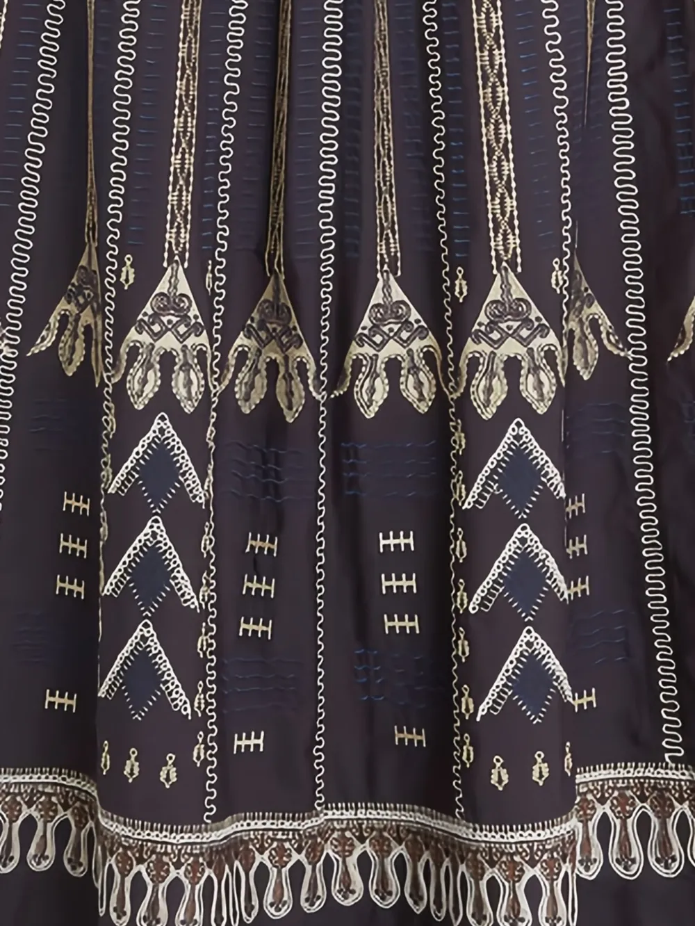 Emporio Sirenuse Maxi-rok met borduurwerk - Blauw