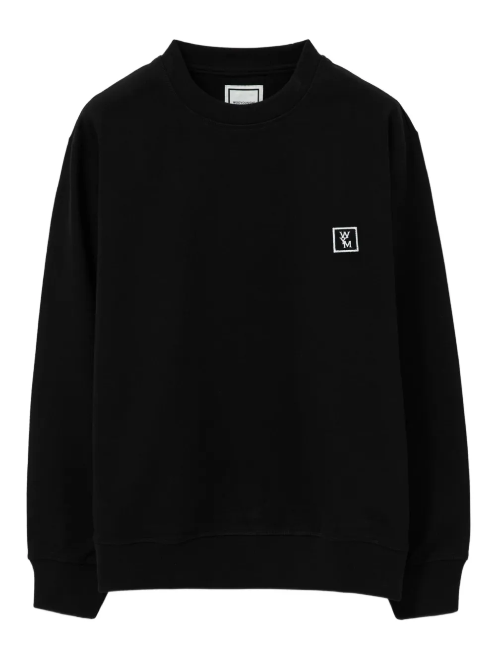 Wooyoungmi logo-print cotton sweater - ブラック Wooyoungmi logo-print cotton sweater - ブラック