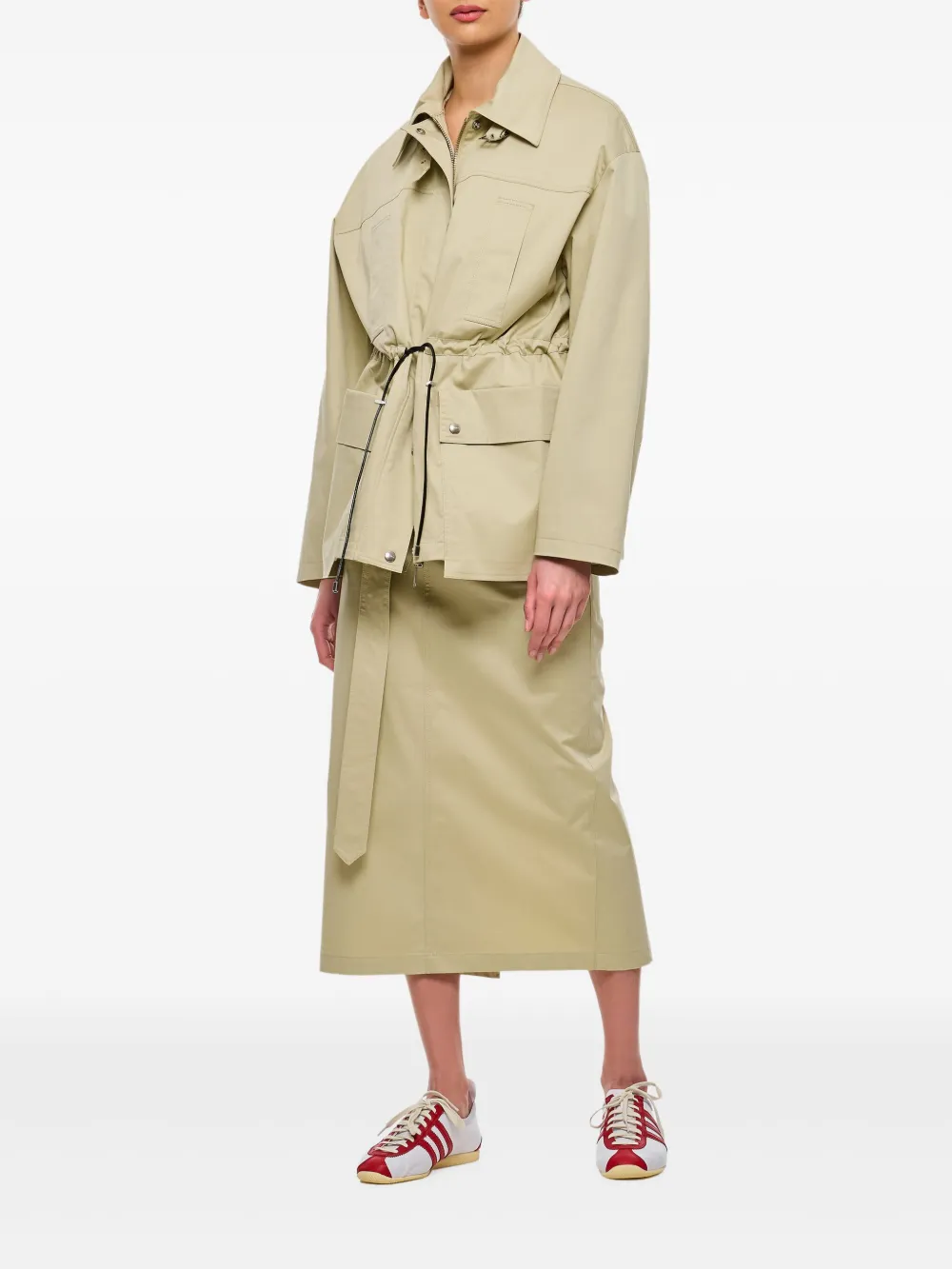 Halfboy drawstring-waist parka jacket | Military Jackets | Image 2
