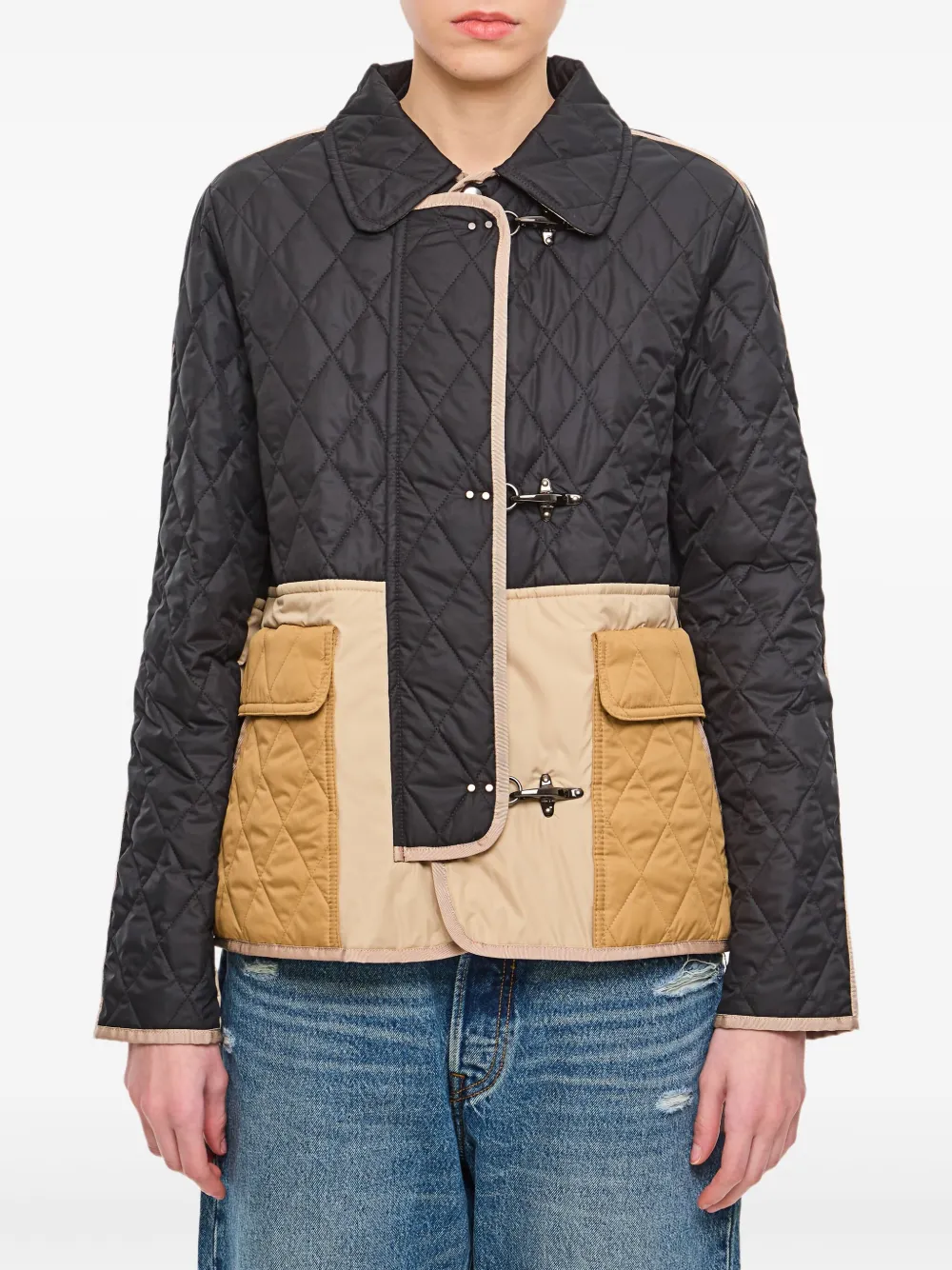 Fay veste à design matelassé | noir | Image 1