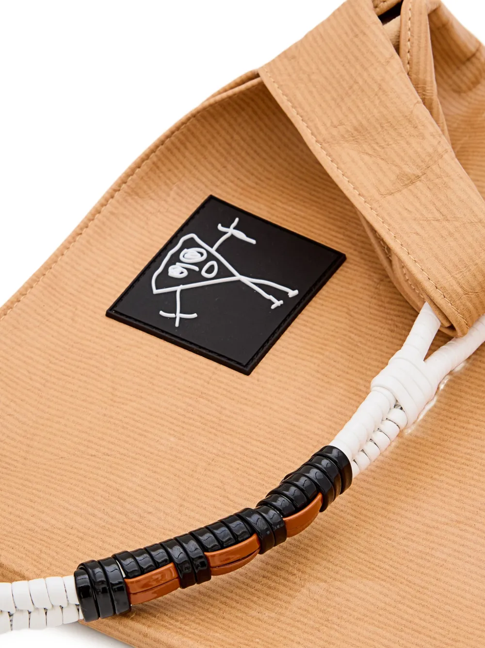 Plan C Leren shopper Beige