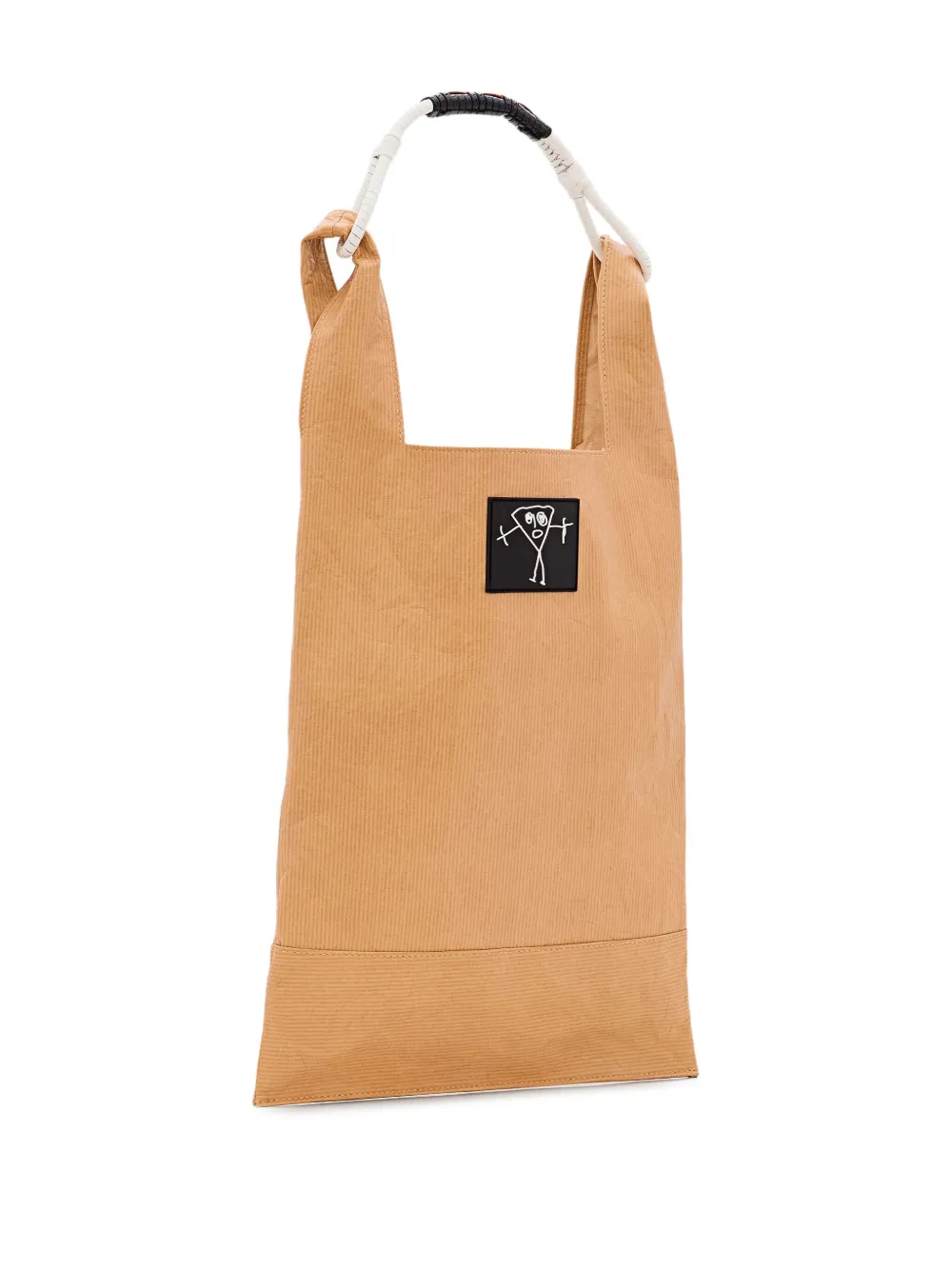 Plan C Leren shopper Beige