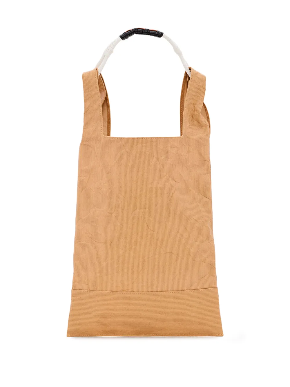 Plan C Leren shopper Beige