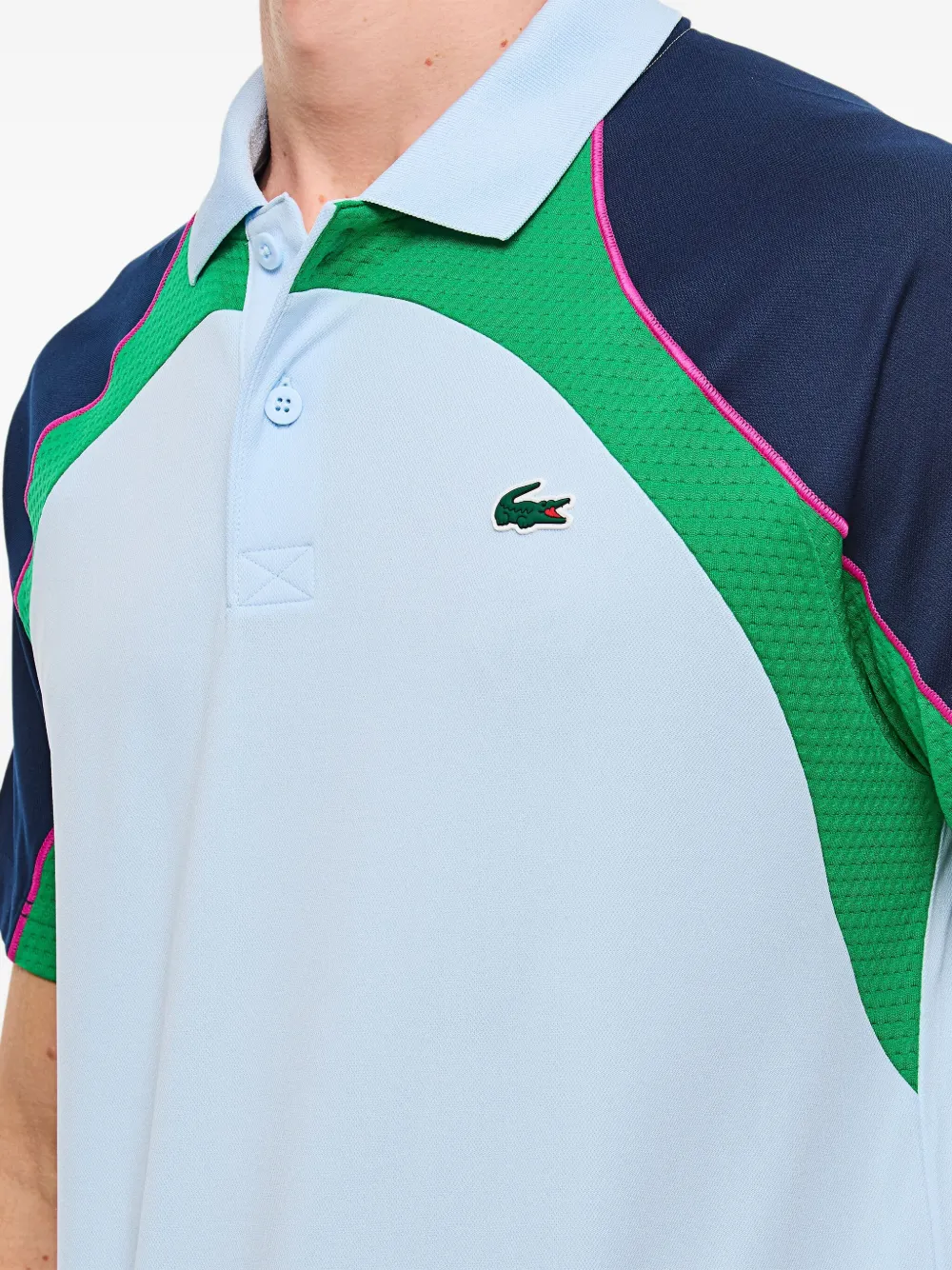 Lacoste Poloshirt met logopatch Blauw