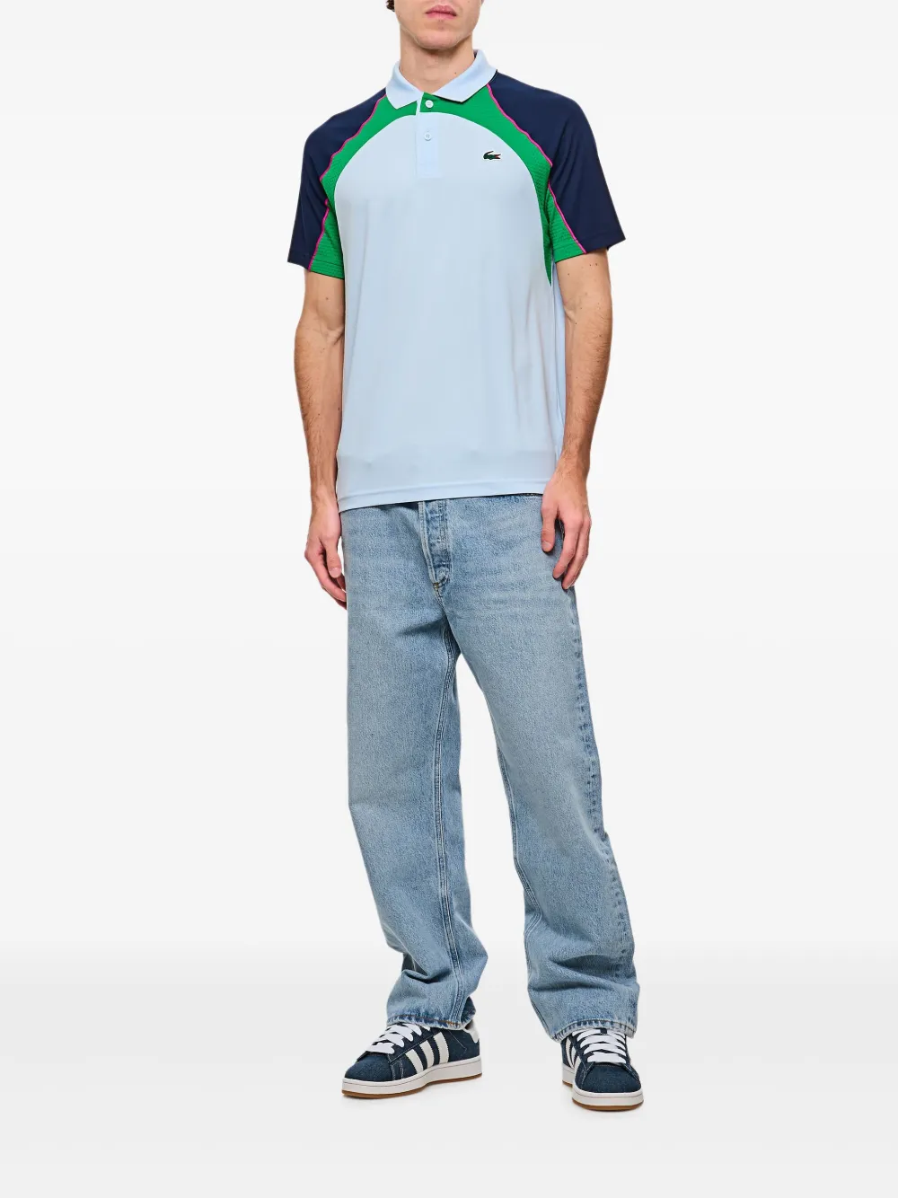 Lacoste Poloshirt met logopatch - Blauw
