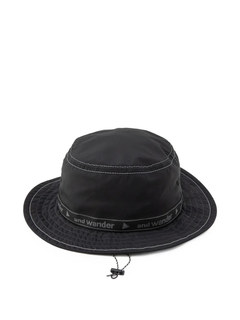 and Wander JQ Tape bucket hat | Black | Image 1