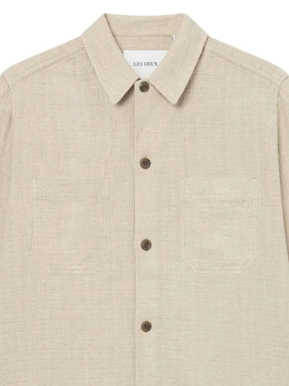 Les Deux Overhemd met logolabel - Beige