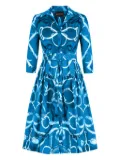 Samantha Sung Audrey belted dress - Blue