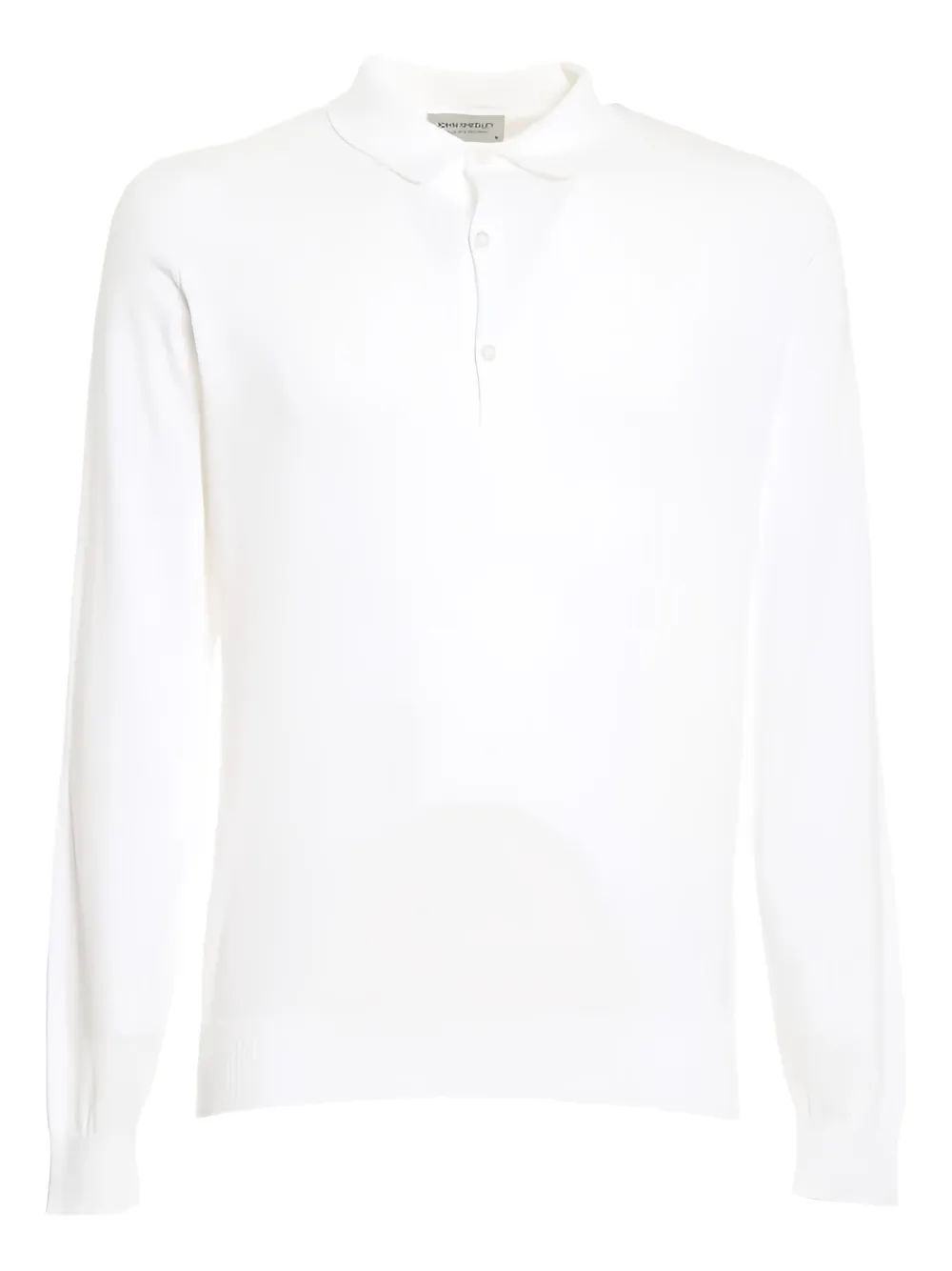 John Smedley cotton polo shirt - ホワイト John Smedley cotton polo shirt - ホワイト