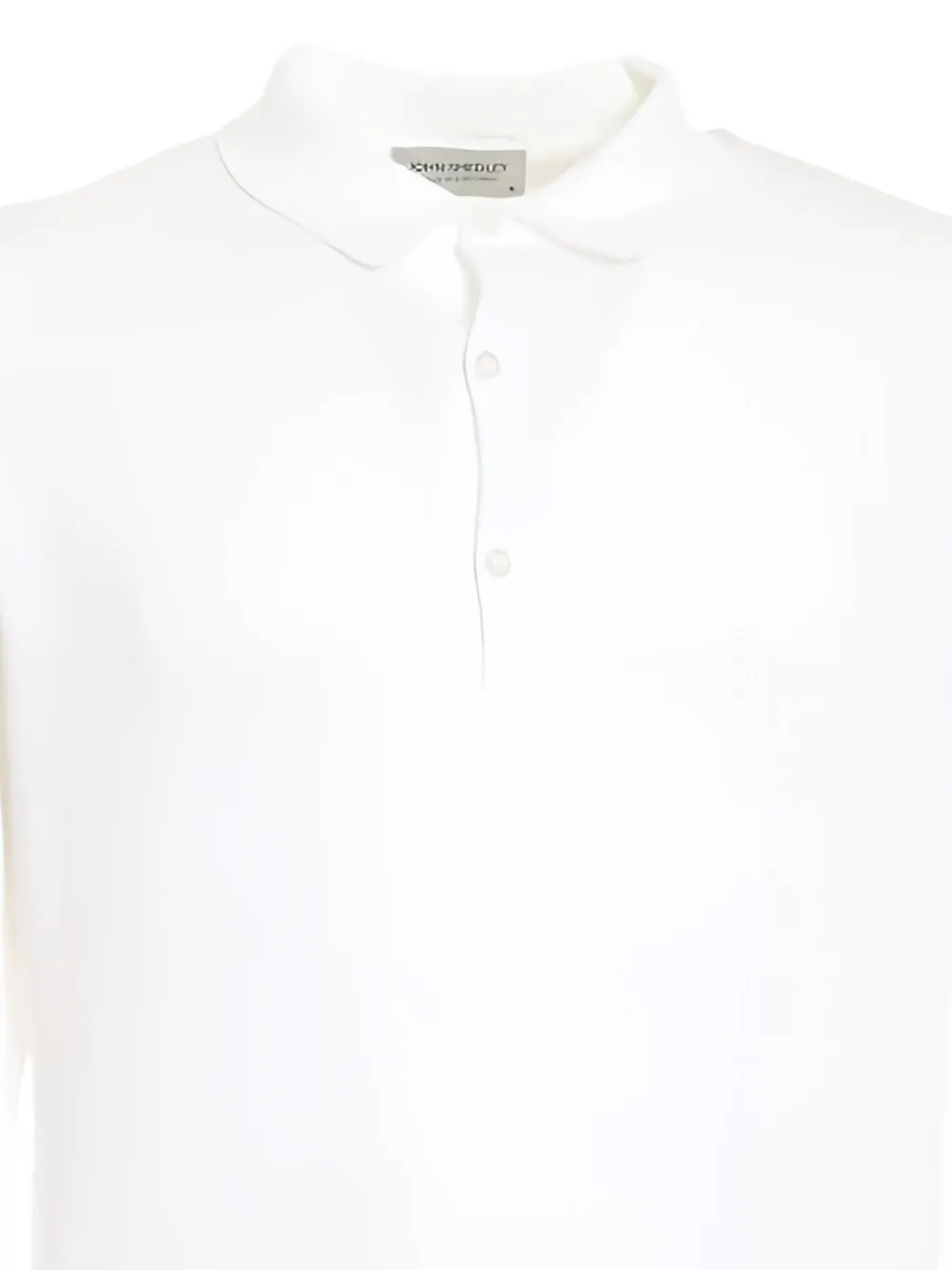 John Smedley Katoenen poloshirt - Wit