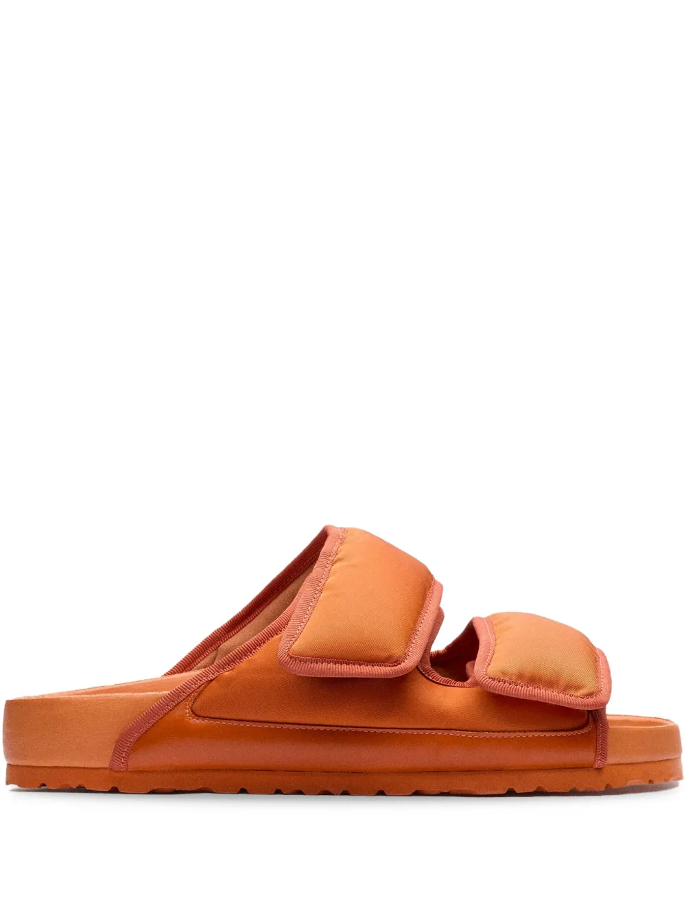 Birkenstock 1774 touch-strap slide sandals Orange