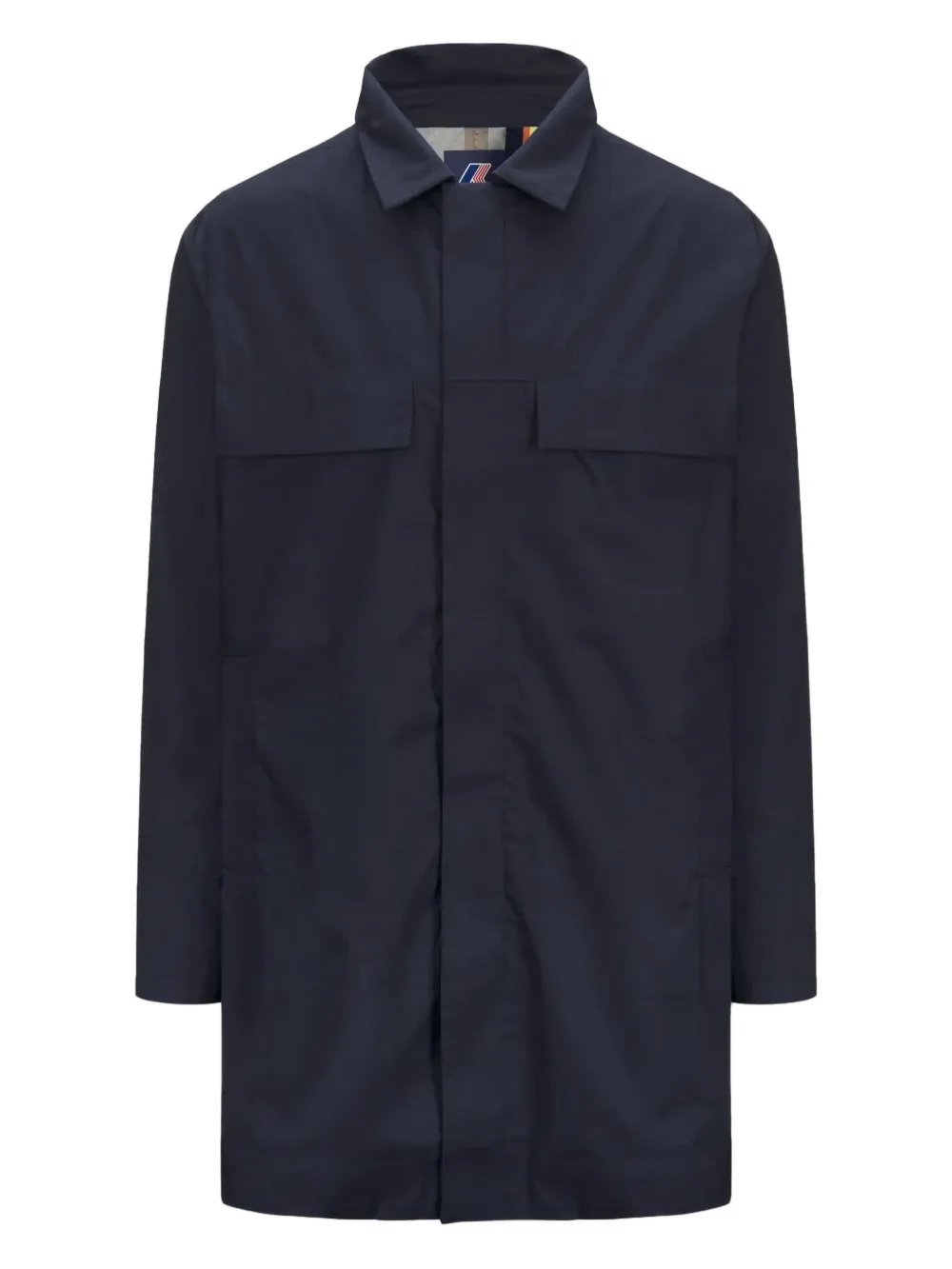 K-Way cotton-blend coat | Blue | Image 1