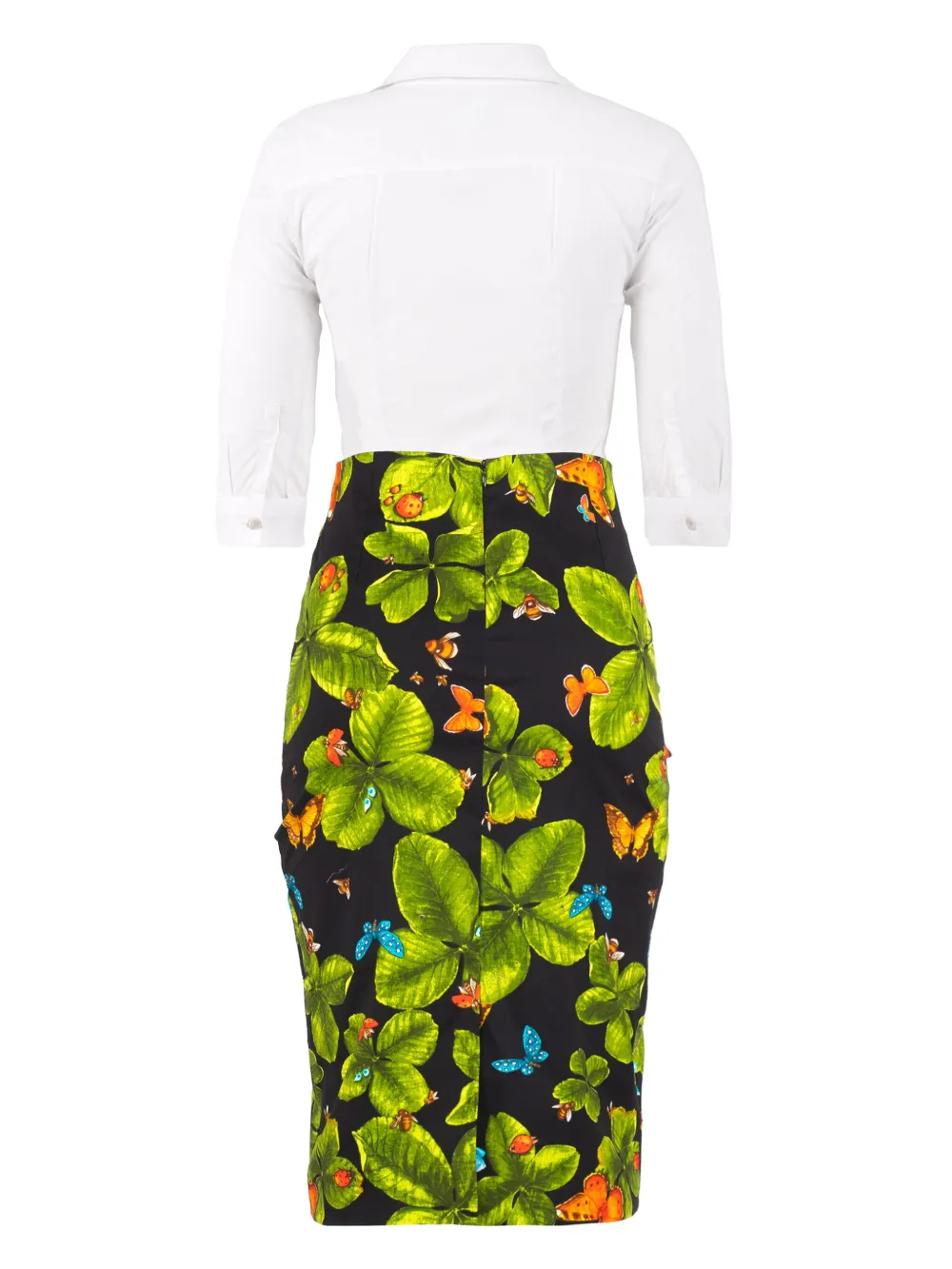 Samantha Sung printed pencil midi skirt - Zwart