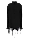 Balenciaga lace-trim shirt - Black