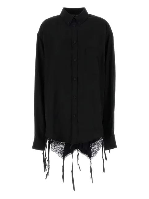 Balenciaga lace-trim shirt