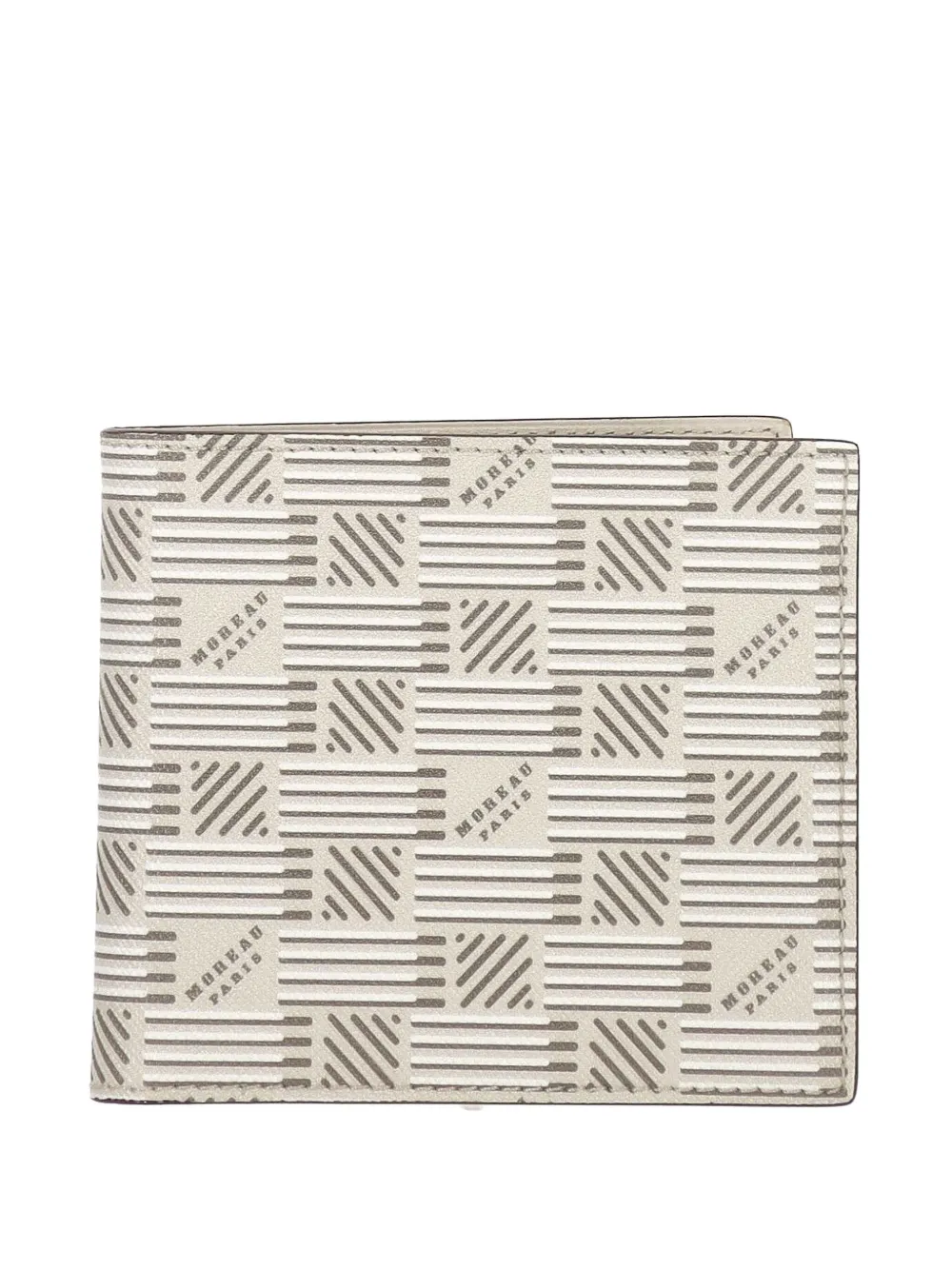 signature-pattern bi-fold wallet