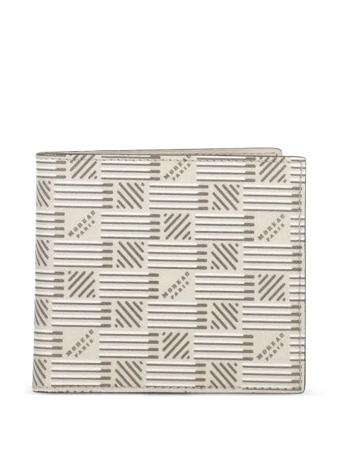 Moreau signature-pattern bi-fold wallet