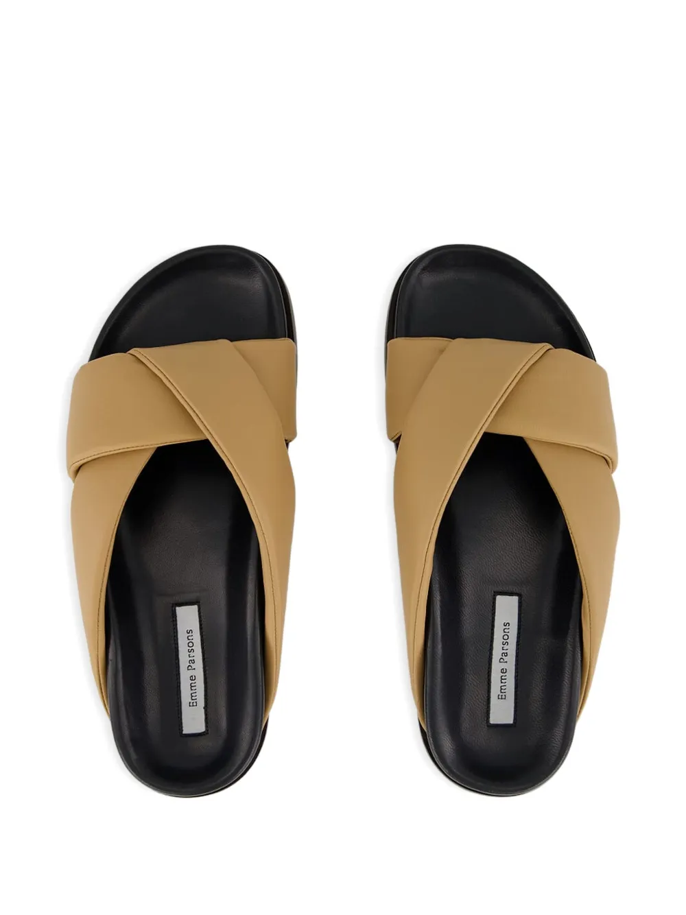 Emme Parsons Folded Sandals In Brown