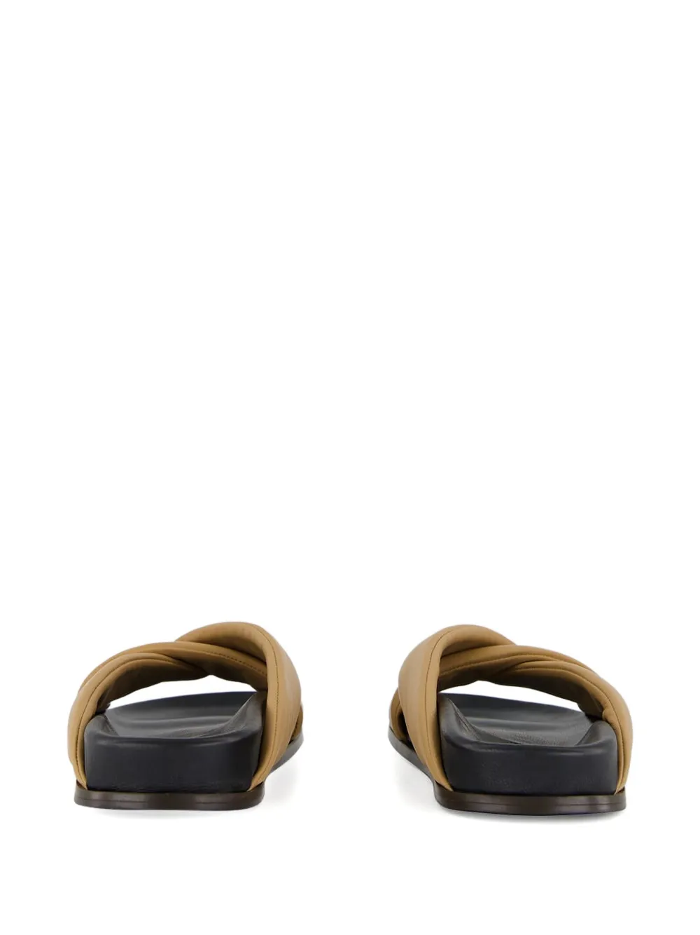 Emme Parsons Folded Sandals In Brown