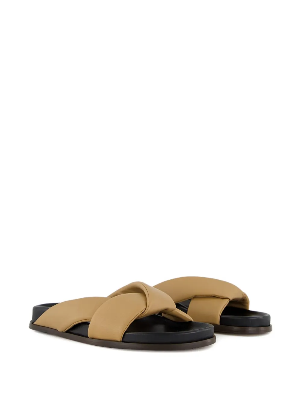 Emme Parsons Folded Sandals In Brown