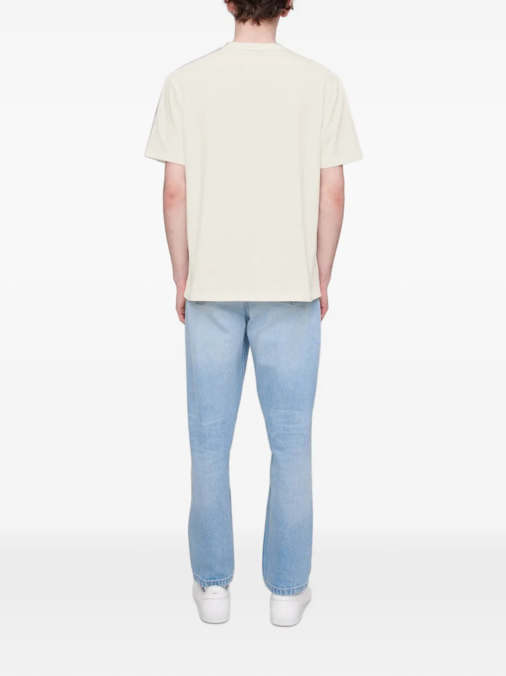 A.P.C. T-shirt met logodetail Wit
