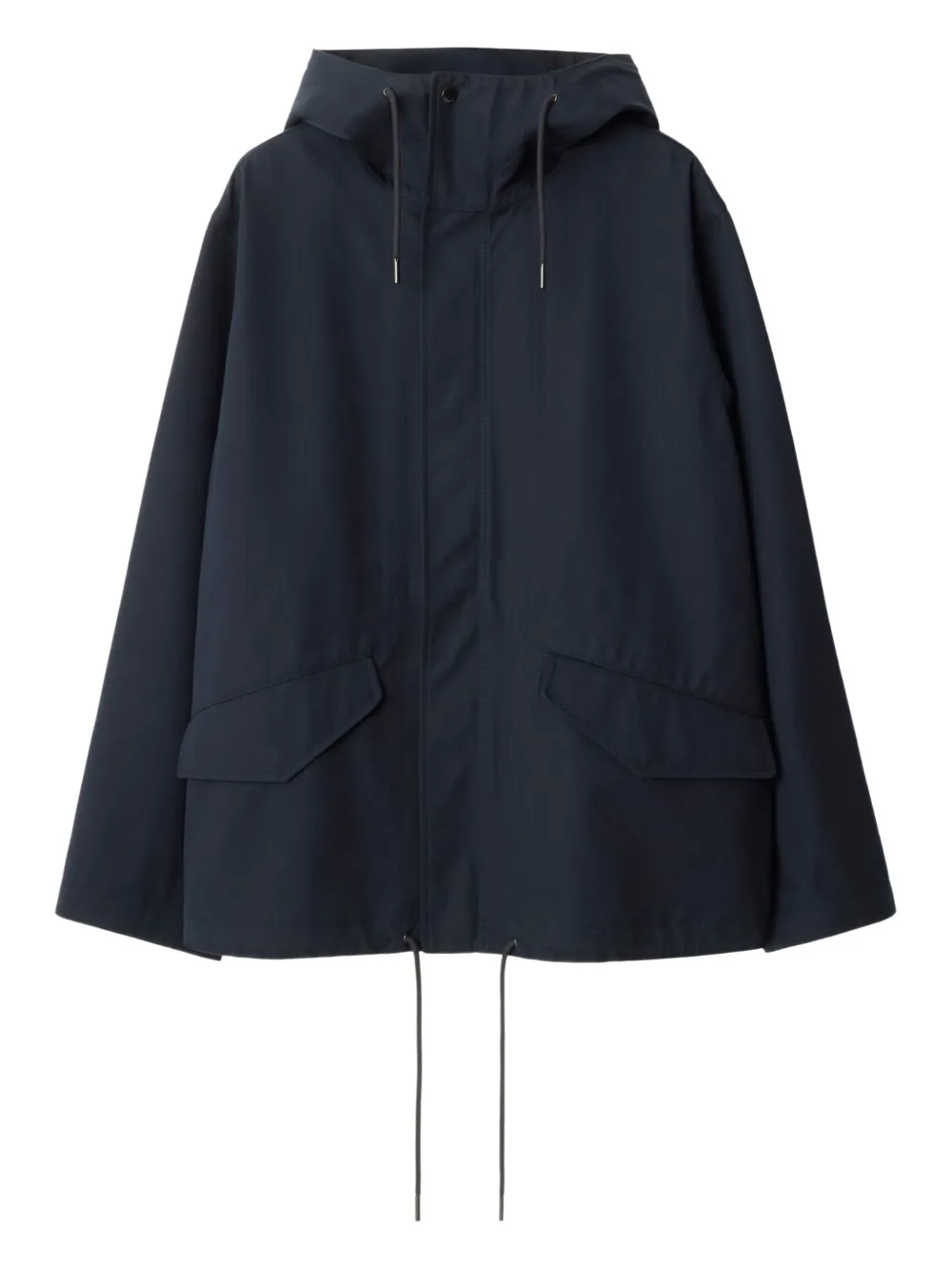Burberry hooded oversized jacket Blauw