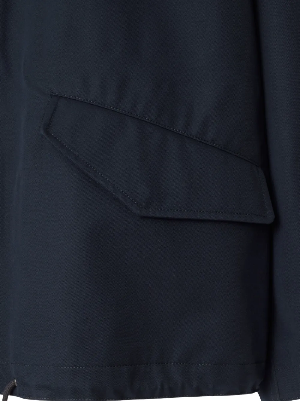 Burberry hooded oversized jacket Blauw