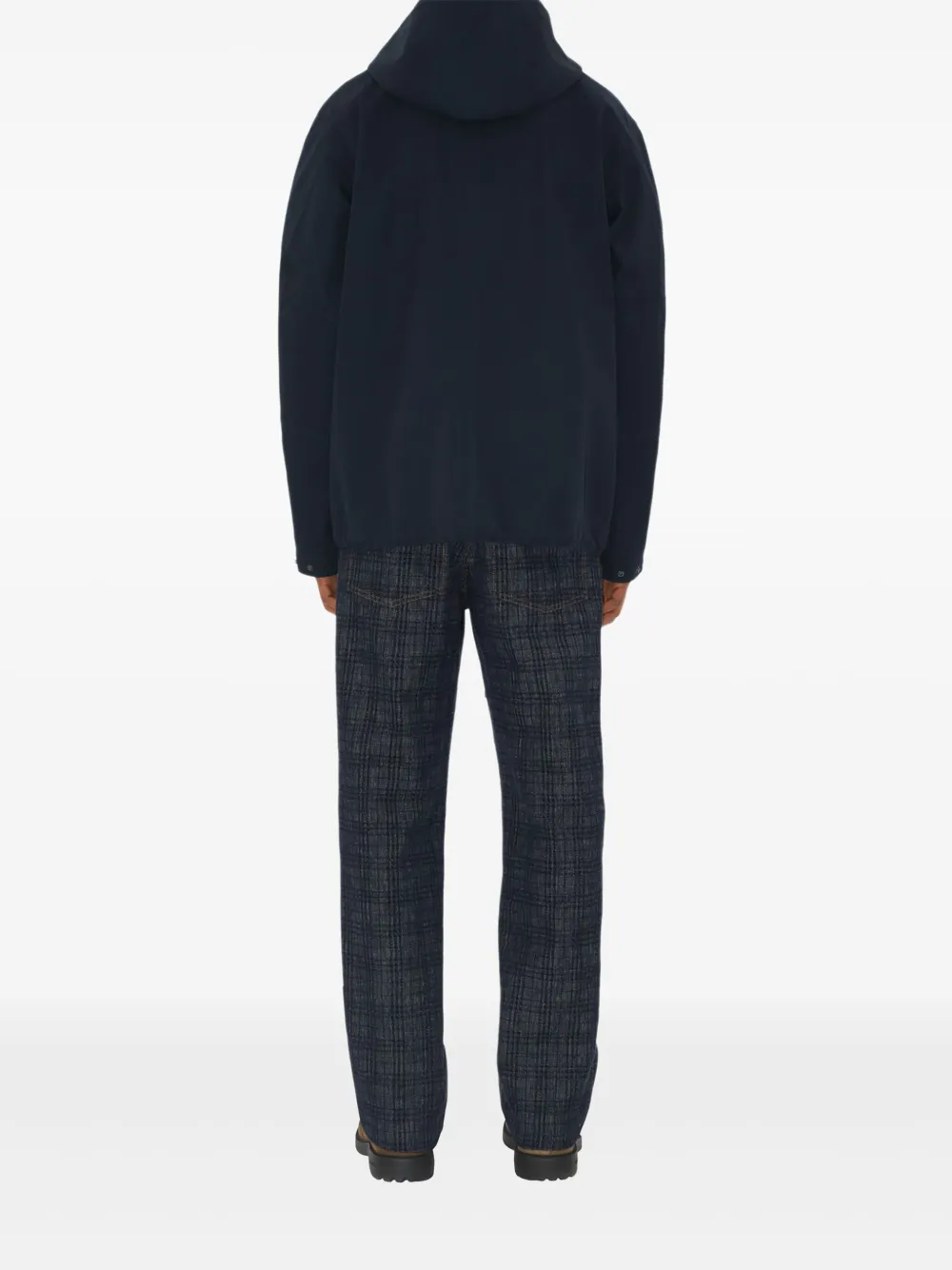 Burberry hooded oversized jacket Blauw