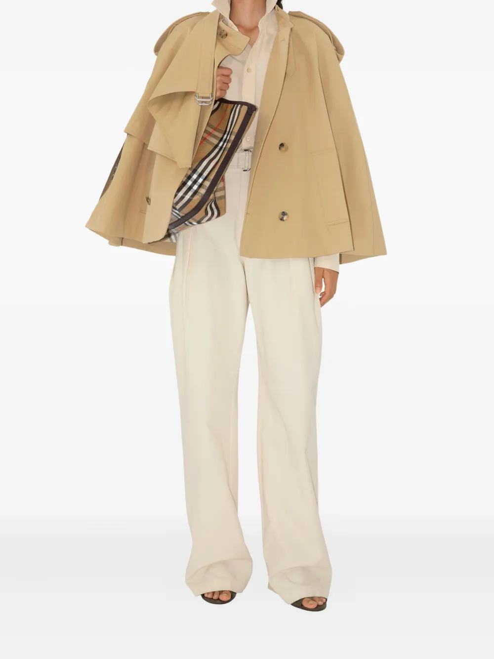 Burberry Katoenen cape Beige