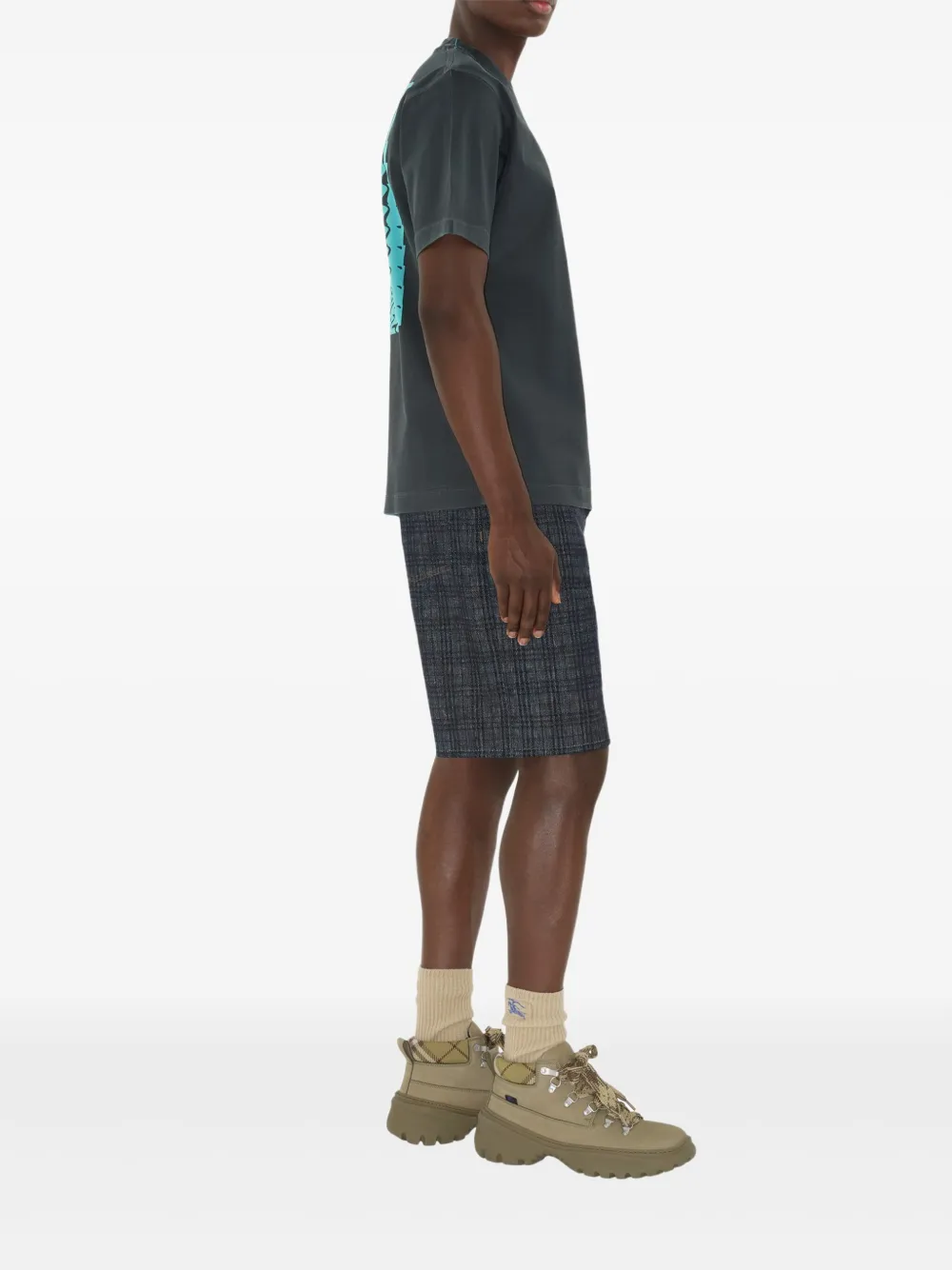 Burberry logo-print t-shirt Grijs