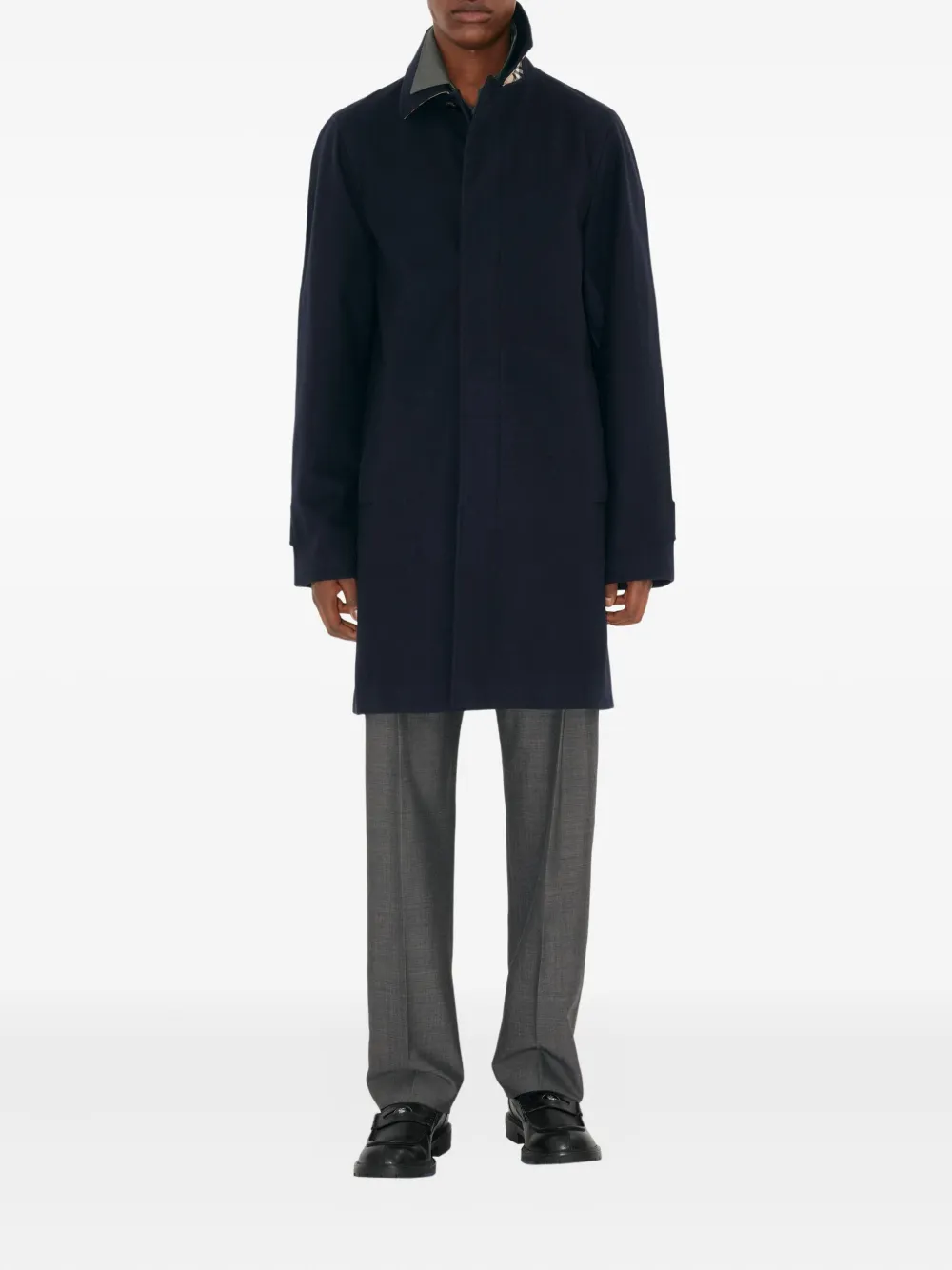 Burberry Kasjmier jas Blauw
