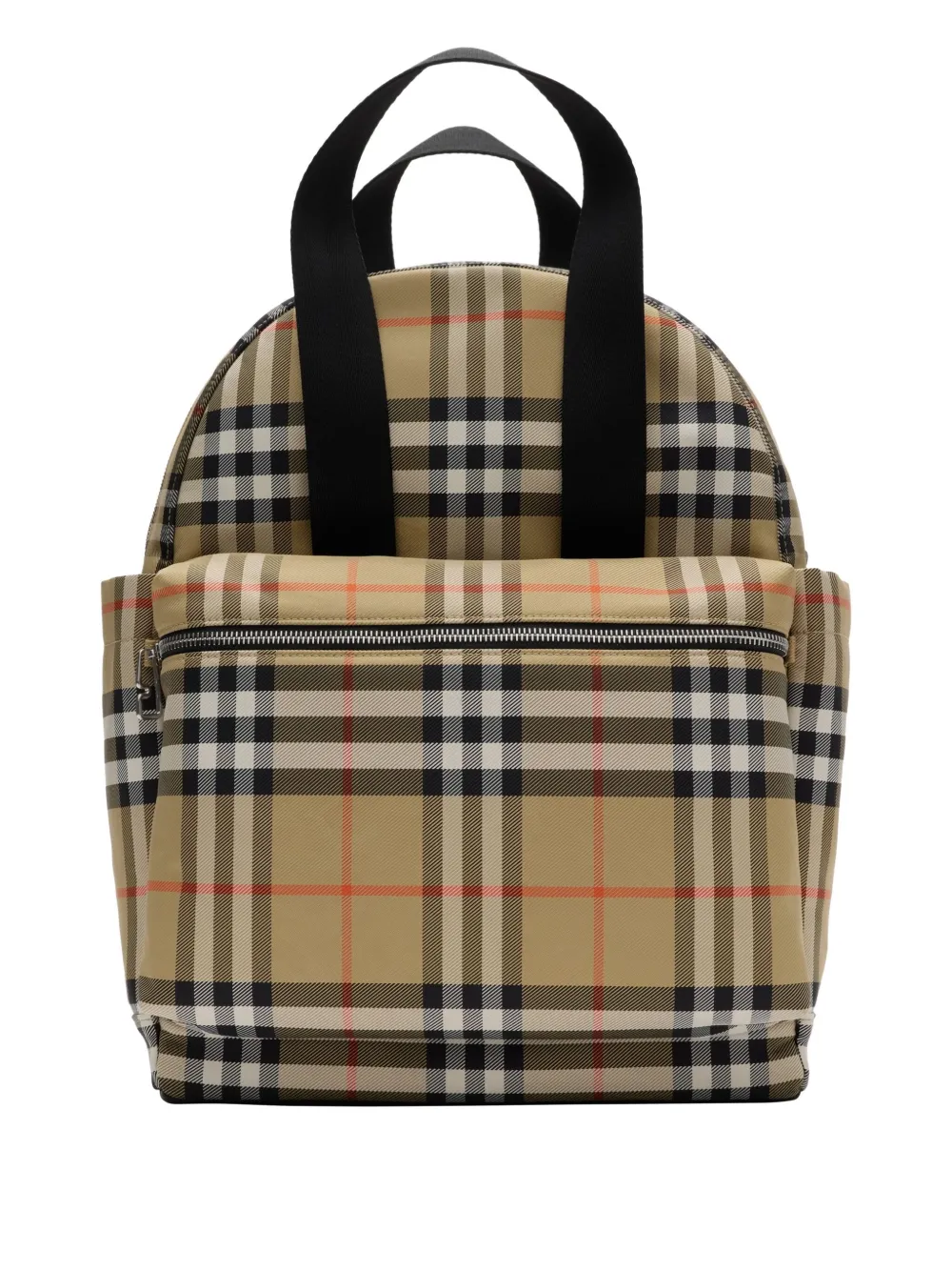 Burberry Kids Geruite rugzak Bruin