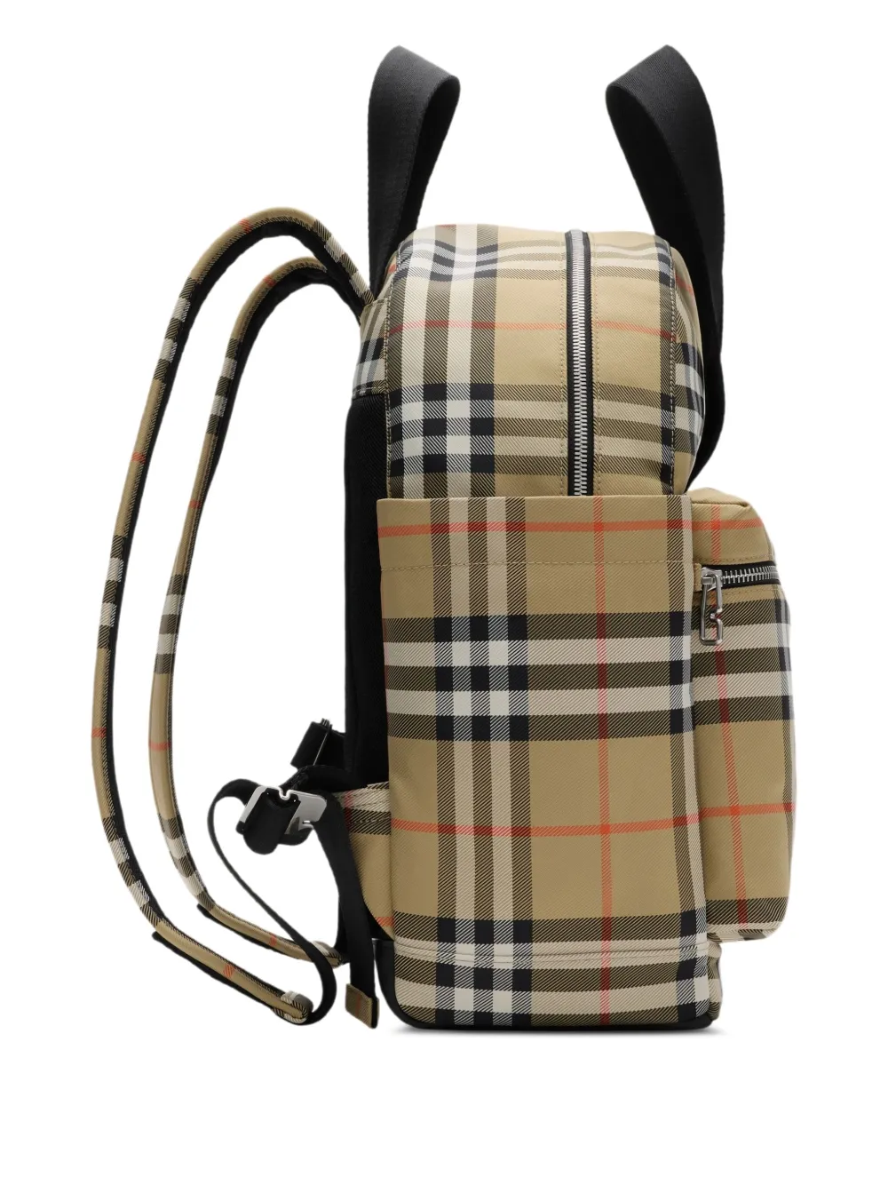  Burberry Kids Check-patterned Backpack - Brown 