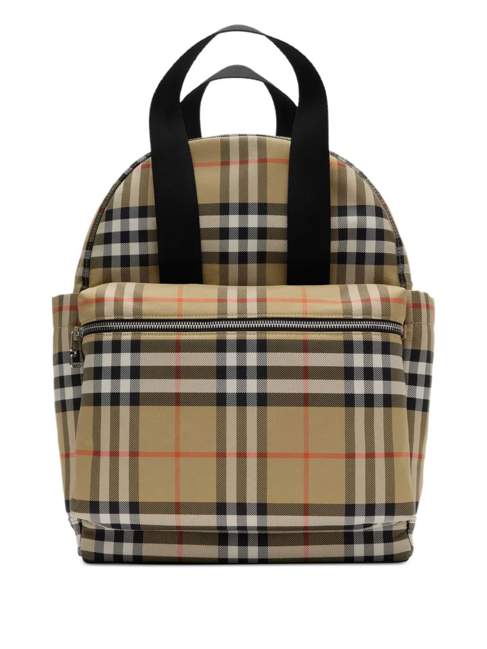 Burberry Kids Geruite rugzak Bruin