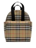 Burberry Kids check-patterned backpack - Brown