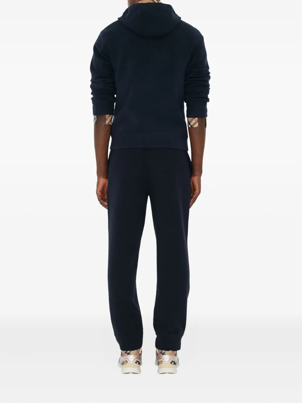 Burberry Hoodie met rits Blauw