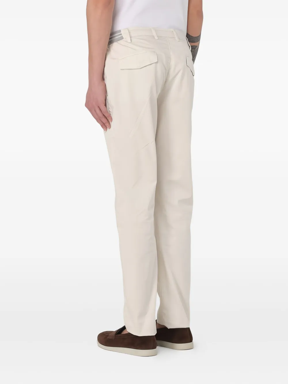 Eleventy Drawstring Trousers In Neutral
