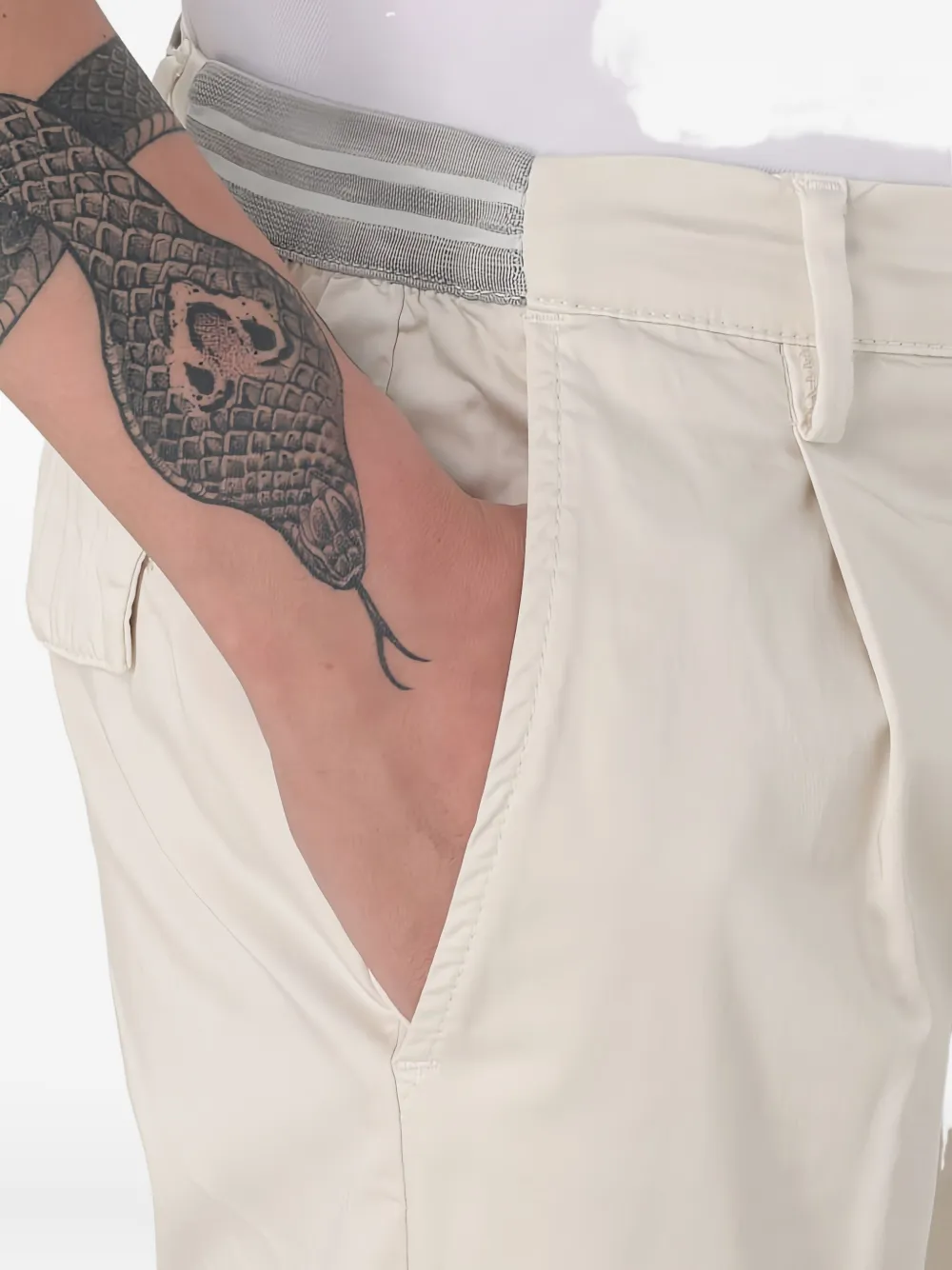 Eleventy Drawstring Trousers In Neutral