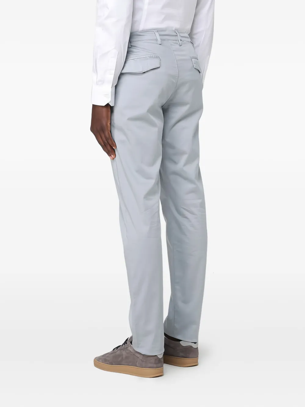 Eleventy drawstring pleated trousers - Blauw